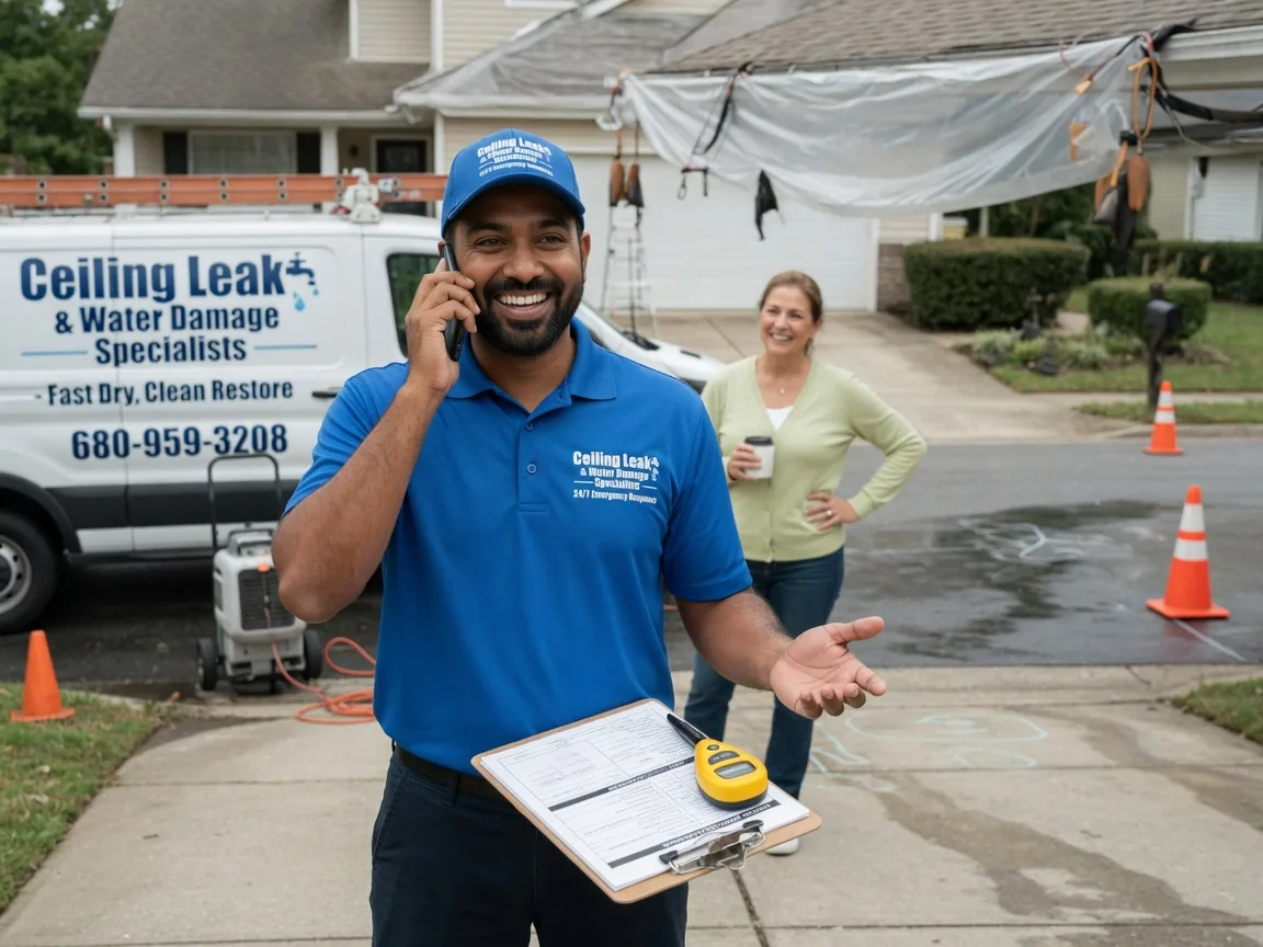 Ceiling Leak Cleanup Henriette, MN FAQs